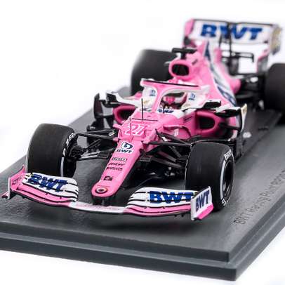 Racing Point RP20 BWT  F1 Team #27 Nico Hulkenberg 2020, macheta auto, scara 1:43, roz, Spark