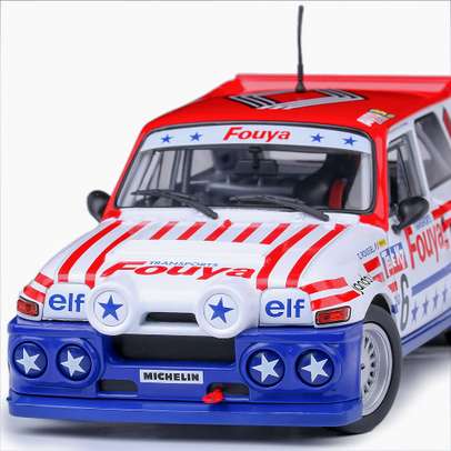 Macheta auto Renault 5 Maxi Rallycross 1987 G.Rousell #6, scara 1:18, alb, Solido
