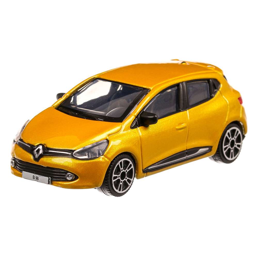 Renault Clio 2013, macheta auto scara 1:43, galben, Bburago