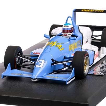 Reynard Spiess F903 #3 Michael Schumacher Winner Macau 1990, macheta auto, scara 1:18, alb cu albastru, Minichamps