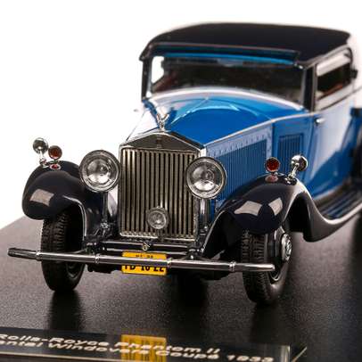 Rolls Royce Phantom II Continental Windovers Coupe 1932, macheta auto, scara 1:43, albastru, Neo