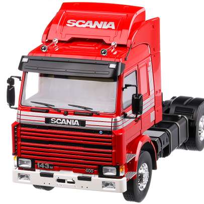 Scania 143M 400 Topline Truck 1987, macheta auto scara 1:18, rosu, MCG