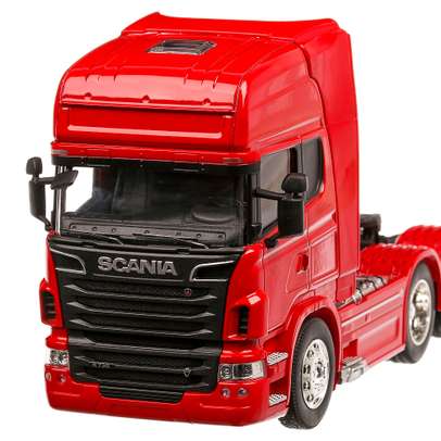 Scania R730 V8 (6x4), macheta camion, scara 1:32, rosu, Welly
