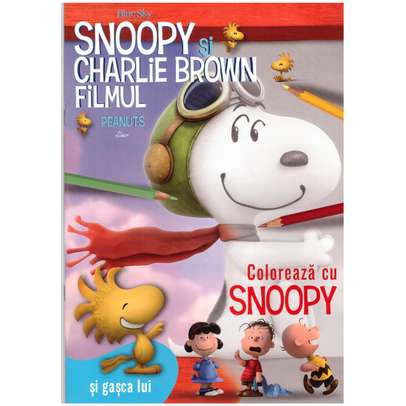 Snoopy si Charlie Brown - Carte de colorat