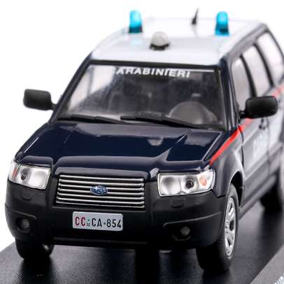 Subaru Forester Carabinieri 2007, macheta autospeciala, scara 1:43, albastru, Magazine Models