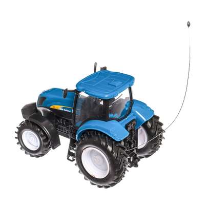 Tractor T7.315 RC  2016, macheta utliaj agricol, scara 1:24, albastru cu negru, New Ray-3