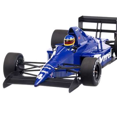 Tyrrell Ford 018 3rd place Mexican GP Alboret 1989, macheta auto scara1:18, albastru, Minichamps