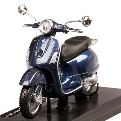 Vespa Gran Turismo 2003, macheta motocicleta, scara 1:18, albastru metalizat, Maisto