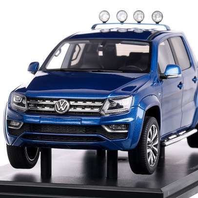 Volkswagen Amarok Aventura 2019, macheta auto, scara 1:18, albastru, DNA Collectibles
