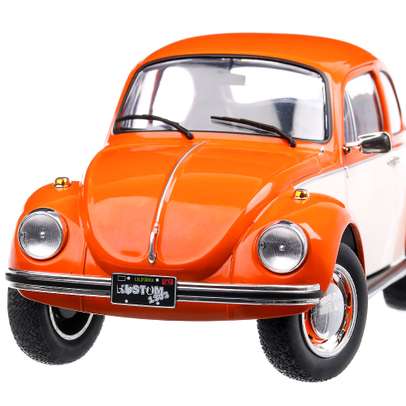 Volkswagen Beetle 1303 1974, macheta auto, scara 1:18, portocaliu cu alb, Solido