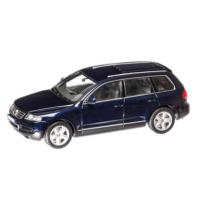 Volkswagen Touareg 2002 , macheta auto, scara 1:24, albastru inchis, Welly