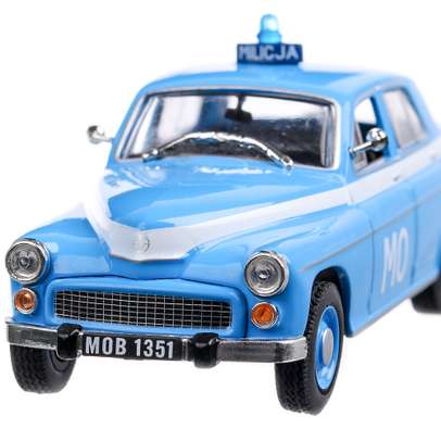 Warszawa 223 Poland Police 1964, macheta auto scara 1:43, bleu, Magazine Models