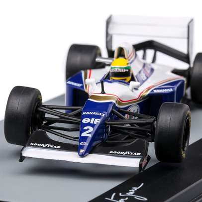 WIilliams FW16 #2 Ayrton Senna Brazilia GP 1994, macheta auto scara 1:43, albastru cu alb, Atlas