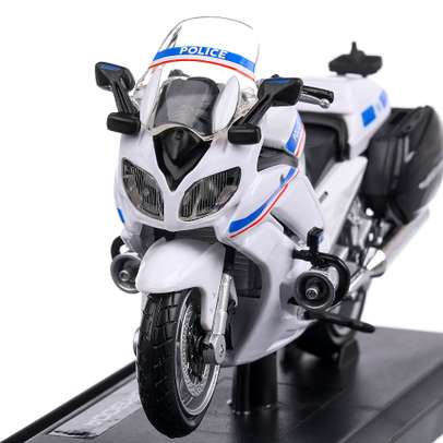 Yamaha FJR 1300A Politia nationala Franceza, macheta motocicleta, scara 1:18, alb cu albastru, Maisto