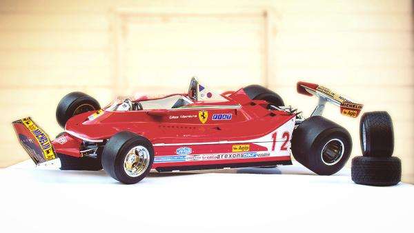 Construim legendarul Ferrari 312 T4 la scara 1/8